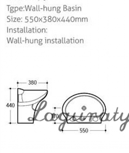 Раковина Laguraty 1079b (Агуша)